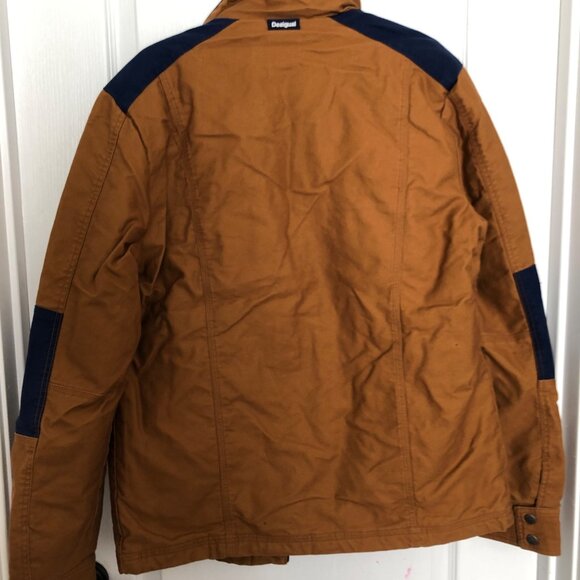 Desigual Men's Medium Cotton Jacket Brown‎ & Blue NWT - Stylish & New - Picture 9 of 9